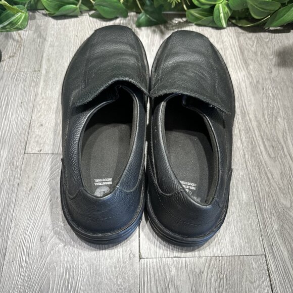 Dr Martens Black Norfolk Slip on Round Toe Textured Leather Loafers Size US M 13 - Picture 6 of 10